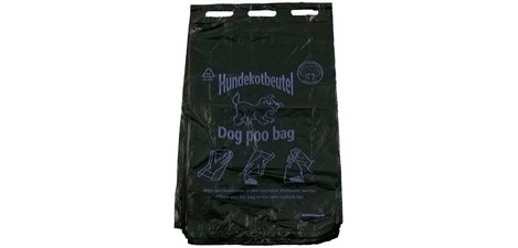 Dog waste bag, 250 x 310 mm, block, black