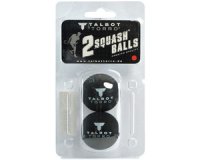 Bal voor squash, verpakking van 2 medium, zwart