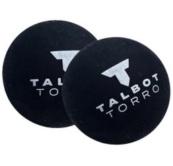 Balle de squash, moyen, blister de 2, noir