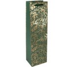 Sac cadeau de Noël pour bouteille Golden Ornaments