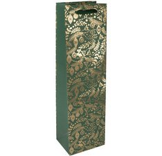 Sac cadeau de Noël pour bouteille Golden Ornaments