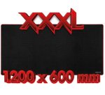 Tapis de souris pour jeux vidéo XXXL, noir
