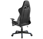 Fauteuil pour jeux vidéo, avec lumière RVB, noir