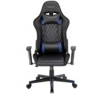 Fauteuil pour jeux vidéo, avec lumière RVB, noir