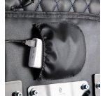 Fauteuil pour jeux vidéo, avec lumière RVB, noir