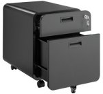 Caisson mobile, 2 tiroirs, noir