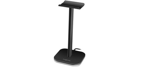 Ondersteuning voor koptelefoon, met RGB-licht, zwart