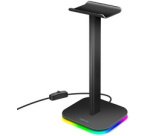 Ondersteuning voor koptelefoon, met RGB-licht, zwart