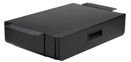 Tiroir de bureau sous table, noir