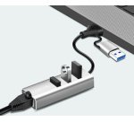 Adaptateur USB 3.2 - Gigabit Ethernet, 3 ports USB