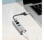 Adaptateur USB 3.2 - Gigabit Ethernet, 3 ports USB