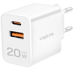 Chargeur secteur USB, 1x USB-A, 1x USB-C, 20 watts