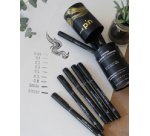 Feutre technique uni pin, tube en métal de 9 pièces