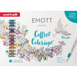 Feutre EMOTT, étui carton de 16 pièces