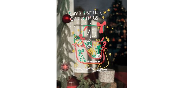 Krijtmarker Chalk marker, kerstset TRADI