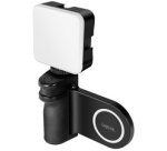 Poignée magnétique pour smartphone avec lampe LED