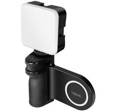 Poignée magnétique pour smartphone avec lampe LED