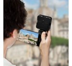 Poignée magnétique pour smartphone avec lampe LED