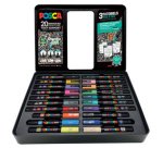 Marqueur à pigment 'DOODLE ART', mallette métal de 20