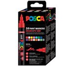 Marqueur à pigment PC-5BR BRUSH, étui de 16, assorti