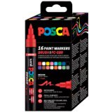 Marqueur à pigment PC-5BR BRUSH, étui de 8, assorti