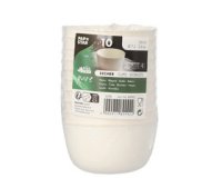 Bol en canne à sucre 'pure', rond, 175 ml, set de 10
