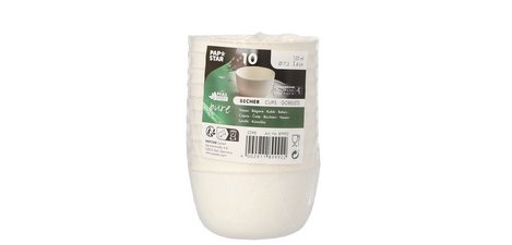 Bol en canne à sucre 'pure', rond, 120 ml, set de 10
