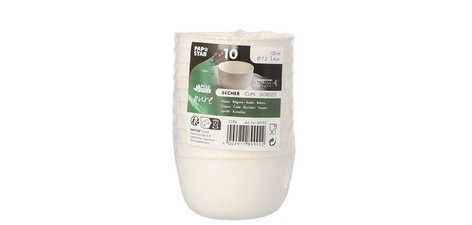 Bol en canne à sucre 'pure', rond, 175 ml, set de 10
