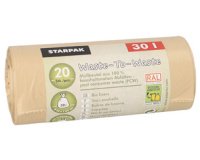 Sac poubelle 'Waste-to-Waste', 30 litres, marron