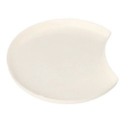 Assiette en canne à sucre 'pure', demi-lune, 12