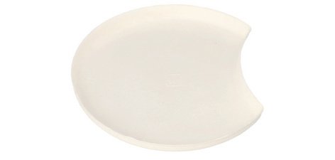 Assiette en canne à sucre 'pure', demi-lune, 12