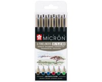 Feutre fin PIGMA MICRON 05, couleur terre, étui de 6