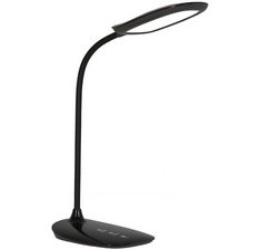 Lampe de table à LED LEON, socle, noir