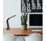 Lampe de table à LED CLARK, socle, noir