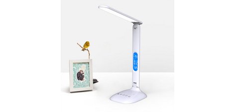 Lampe de table à LED FOLEY, socle, blanc