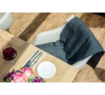 Couverture chauffante à infrarouge, gris foncé