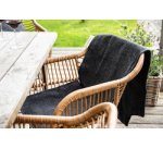 Couverture chauffante à infrarouge, gris foncé