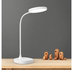 Lampe de table à LED BOB, socle, blanc