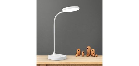 Lampe de table à LED BOB, socle, blanc