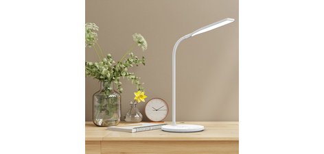 Lampe de table à LED IRENE, socle, blanc