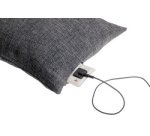 Coussin chauffant à infrarouge, gris foncé