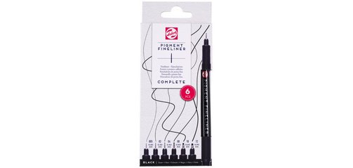 ROYAL TALENS Feutre Pigment Fineliner, set de 6, noir