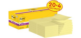 Bloc-note super sticky z-notes, 76 x 76 mm, 20+4