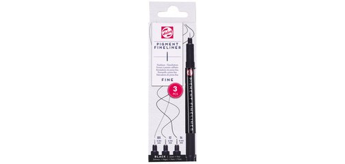 ROYAL TALENS Feutre Pigment Fineliner Fine, set de 3, noir