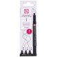 ROYAL TALENS Feutre Pigment Fineliner Bold, set de 3, noir