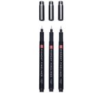 ROYAL TALENS Feutre Pigment Fineliner Fine, set de 3, noir