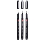 ROYAL TALENS Feutre Pigment Fineliner Fine, set de 3, noir