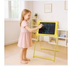 Ardoise LCD pour enfants, 19 pouces, jaune