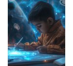 Ardoise LCD pour enfants, 8,5 pouces, rose