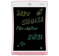 Ardoise LCD pour enfants, 10 pouces, rose